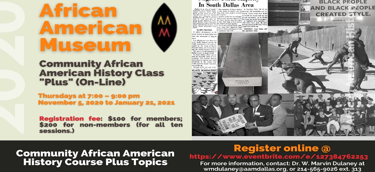 African American Museum Online History Courses Fair Park